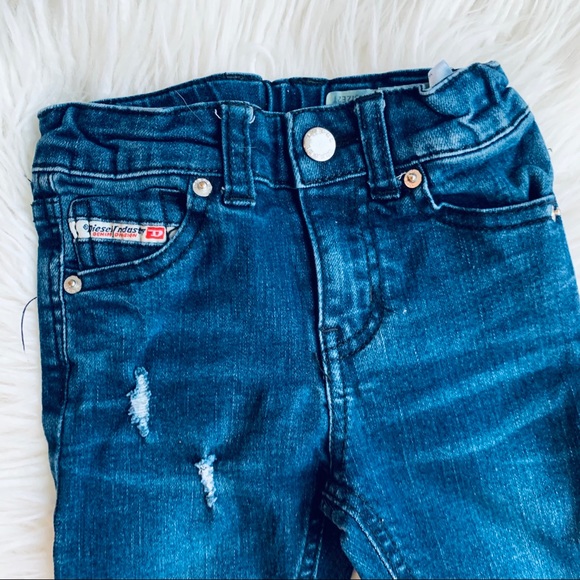 DIESEL super slim skinny Sz 2T jeans denim - Picture 3 of 6